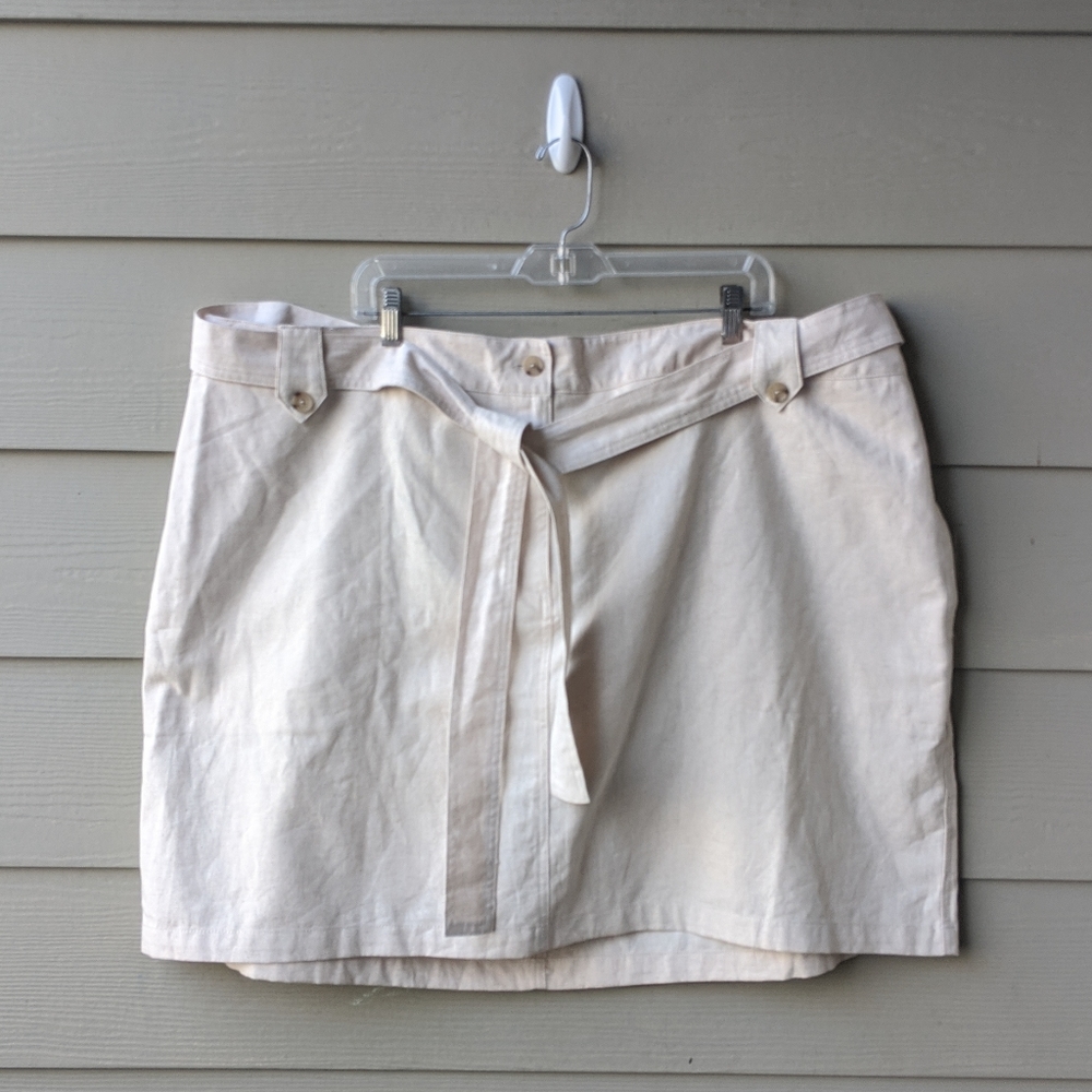 Universal thread linen Cotton skirt
